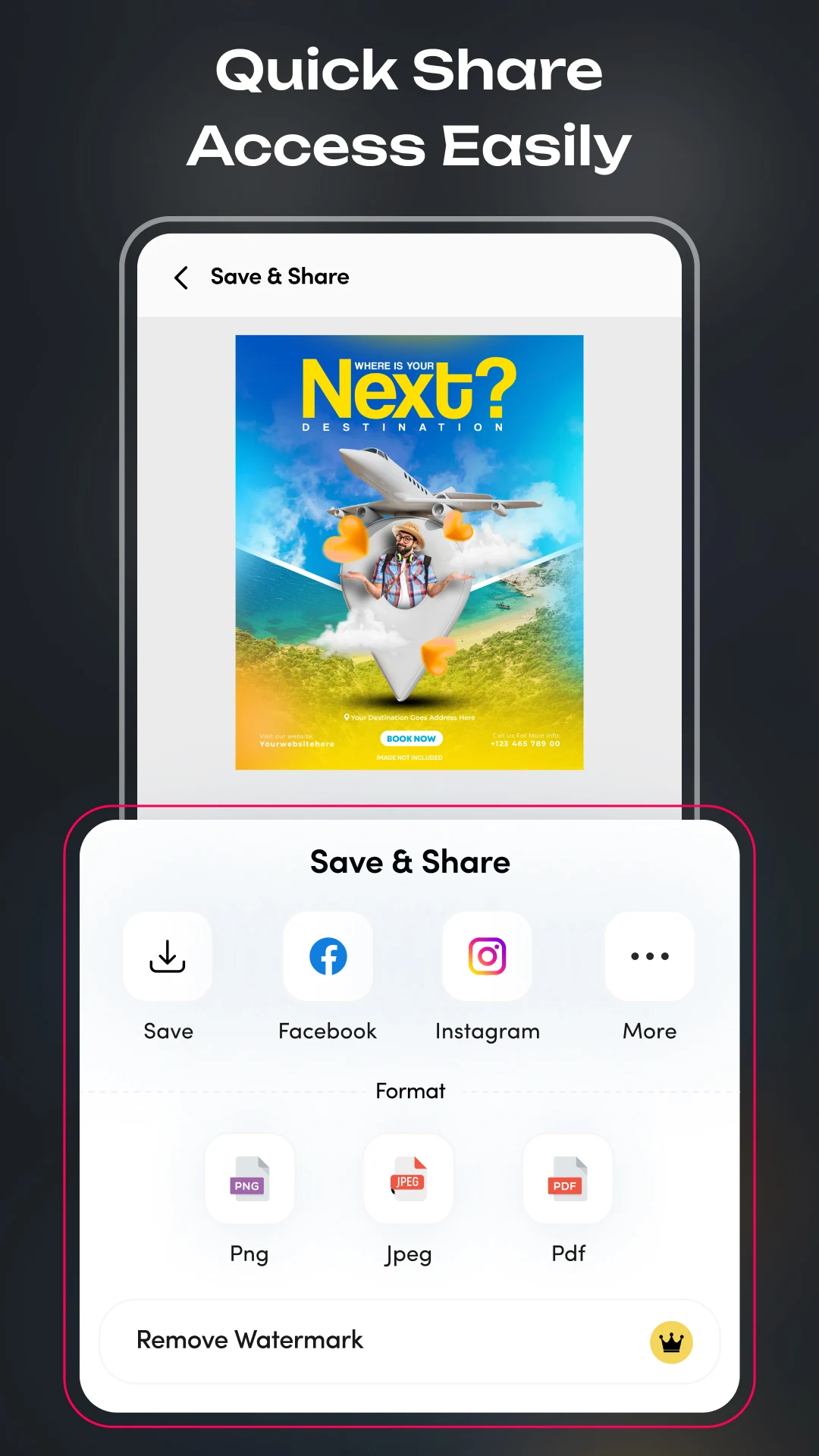 Poster Maker - AI Flyer Design screenshot