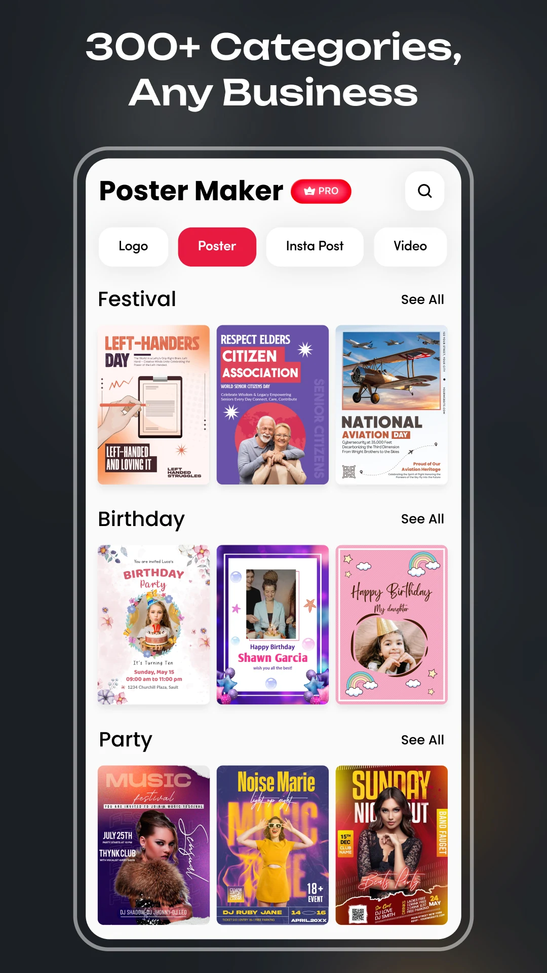 Poster Maker - AI Flyer Design screenshot